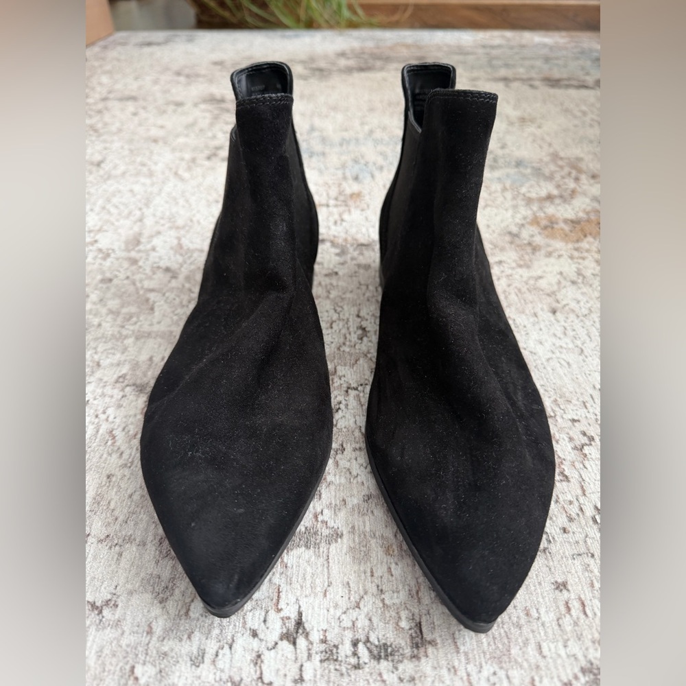 Cole Haan Black Suede Ankle Booties